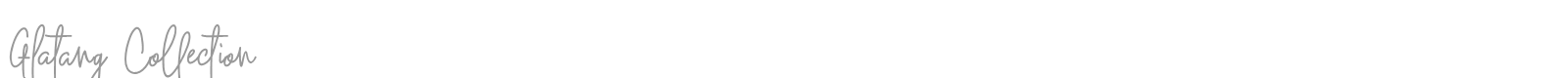 Glatang Collection font preview